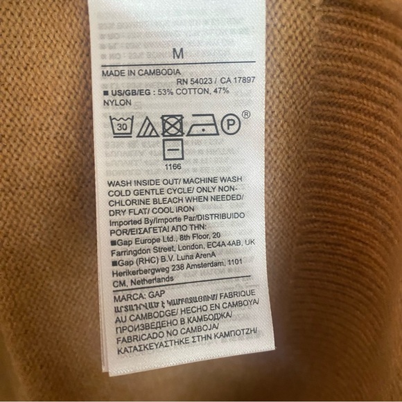 NWT Gap crewneck sweater in tan, M - Picture 5 of 9